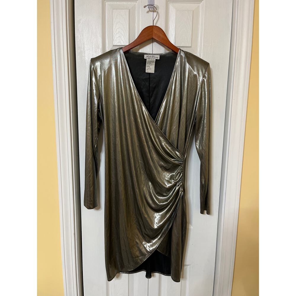 Vintage Lucky Winner Silver Dress Size 8